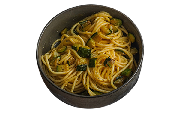 Zucchini carbonara 1